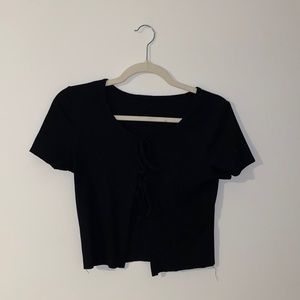 Black crop top